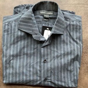 Men’s Grey with Black Dress Shirt